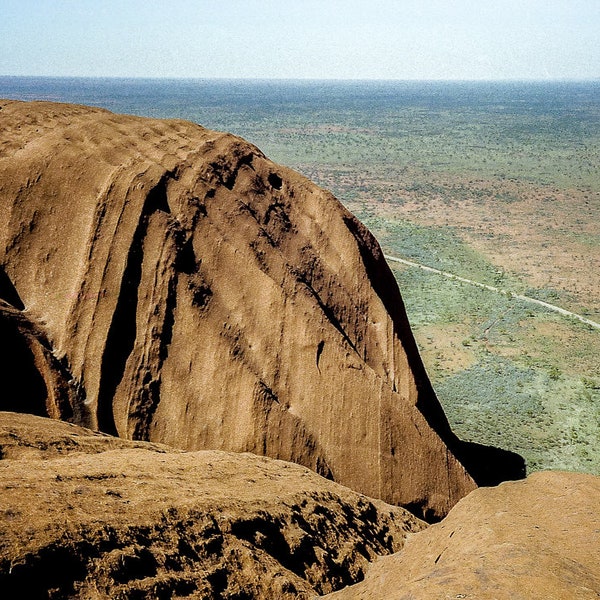 Ayers Rock in the Australian Outback (also known as Uluru) Photography Print | Travel Photography | 35mm Film | Australia Art Photography