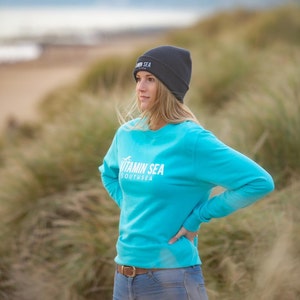 Vitamin Sea Sweatshirt With Personalised Beach - Turquoise - Women’s - Men’ - Top - Unisex - Beachwear - Sweatshirt - Beachwear - Jumper
