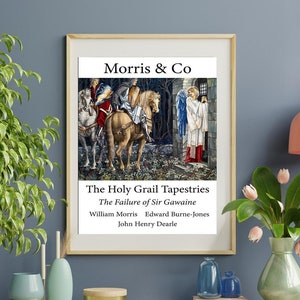 William Morris Poster Print Set The Holy Grail Poster Morris & CO Digital Download Medieval Art Wall Art Home Decor Gift Ideas Art Deco