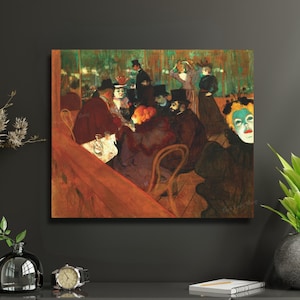 Im Moulin Rouge Toulouse Lautrec Leinwanddruck Wohnkultur Französische Kunst Dekor Neues Zuhause Geschenkidee Galerie Wand Leinwand Wrap Cabaret