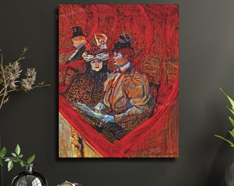Toulouse Lautrec A Box at the Theatre Canvas Print Art Prints Cabaret Wall Art Wall Decor Paris France Home Decor Gift Idea French Painters