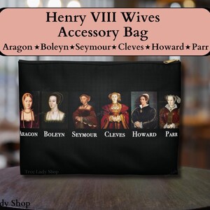 Anne Boleyn King Henry VIII Accessory Bag Six Wives The Tudors Carry Bag Travel Make Up Pouch Phone Accessories Cosmetic Bag Toiletry Bag