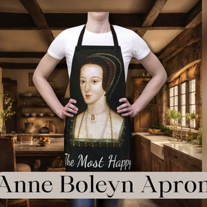 Anne Boleyn B Halskette Schürze Unisex Schürze Anne Boleyn Motto Einzigartige Schürzen Die Tudors Schürze Hobbys Kunst Schürze Geschenke Die 6 Henry VIII