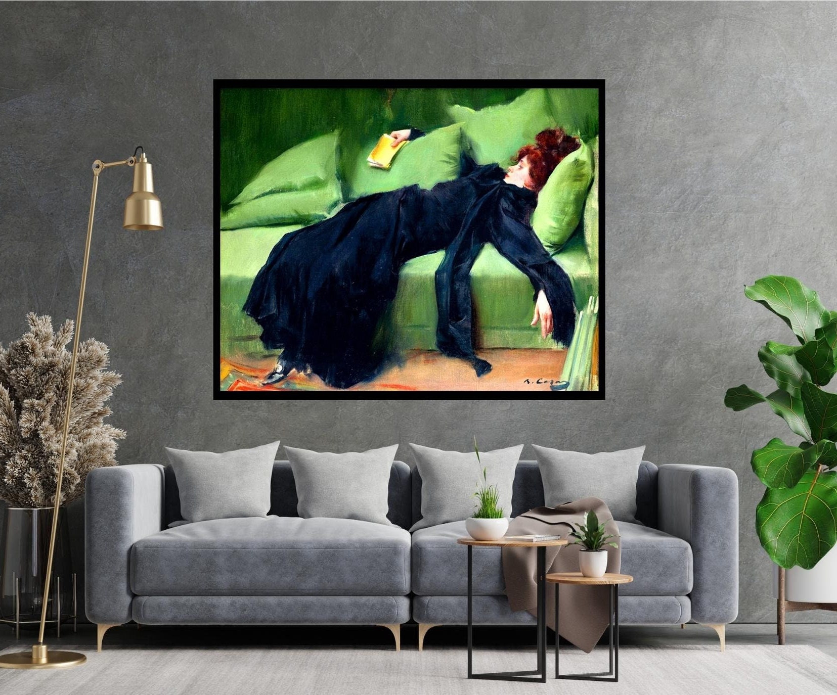 Decadent Young Woman After the Dance Art Print Set Digital Download ...