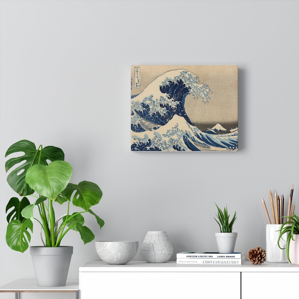 The Great Wavecanvas Art Print Canvas Gallery Wrapjapanese Etsy UK