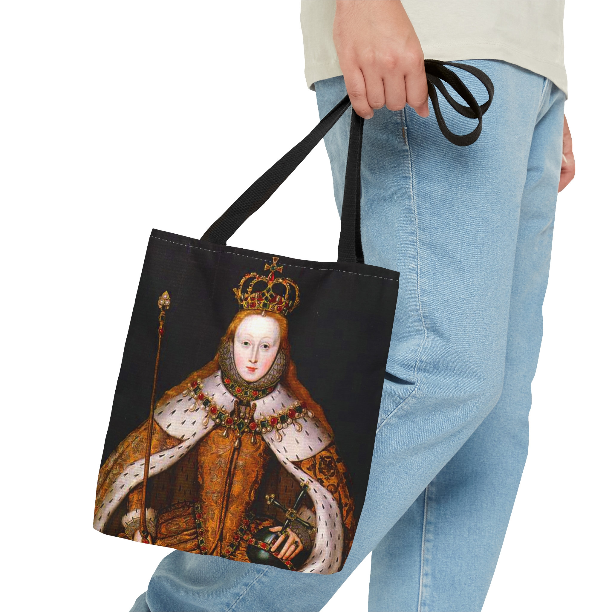 Queen Elizabeth I Tote Bag Black Coronation Tote Bag Royal Queens Gift ...