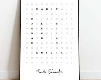 Geschenke Kreuzwortratsel Etsy