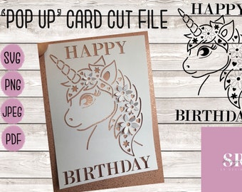 Free Free Unicorn Svg Birthday Card 200 SVG PNG EPS DXF File