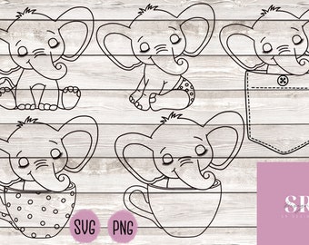 Download Baby Shower Elephant Svg Etsy