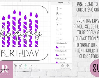 Cricut Insert Cards S40, Create Depth-Filled Birthday Cards, Thank You  Cards, Custom Greeting Cards at Home, Compatible with Cricut  Joy/Maker/Explore Machines, Glitz and Glam Sampler (35 ct)