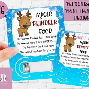 PNG : carte de nourriture pour renne. Support à nourriture pour renne. Carte de renne PNG. Carte de Noël png. Noël imprimable PNG. Imprimez puis découpez le motif