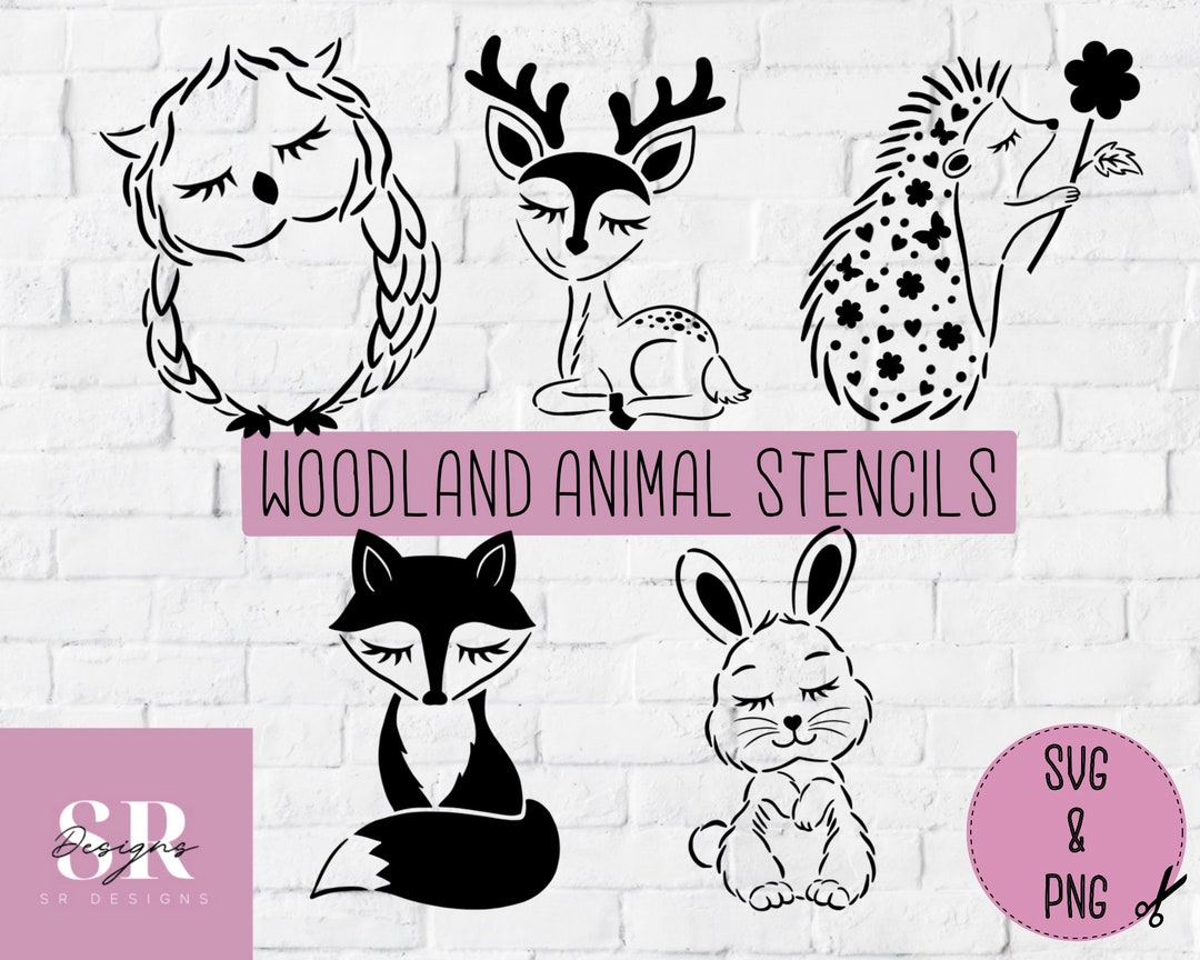 Woodland Animal Stencil Set– The Confetti Home