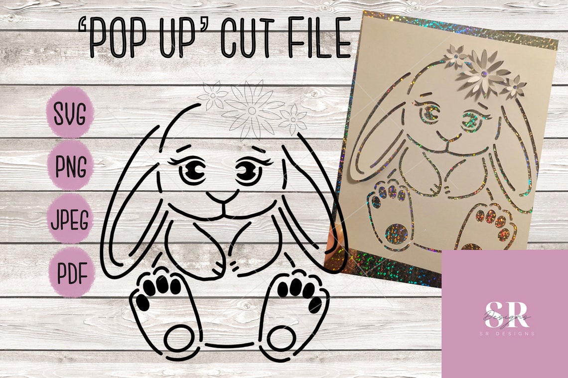 SVG: pop Up/ 3D Bunny Card Cut File. SVG. Easter Bunny. - Etsy Canada