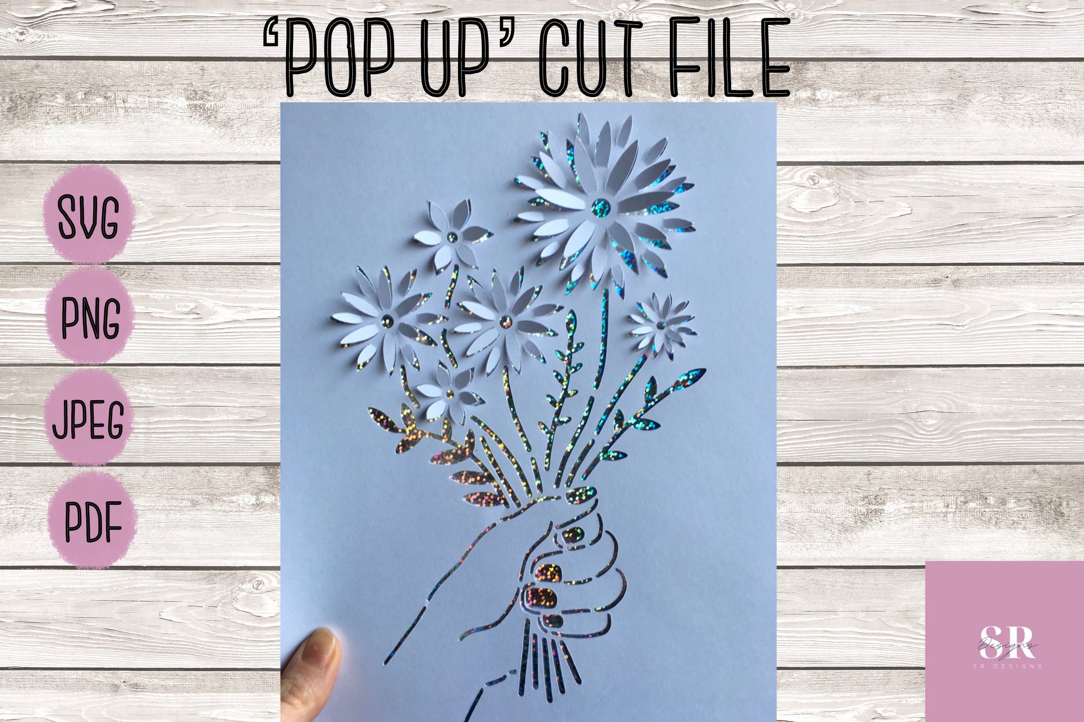 SVG: 3D Flower Bouquet. Digital Download. Paper Cutting. 3d - Etsy UK