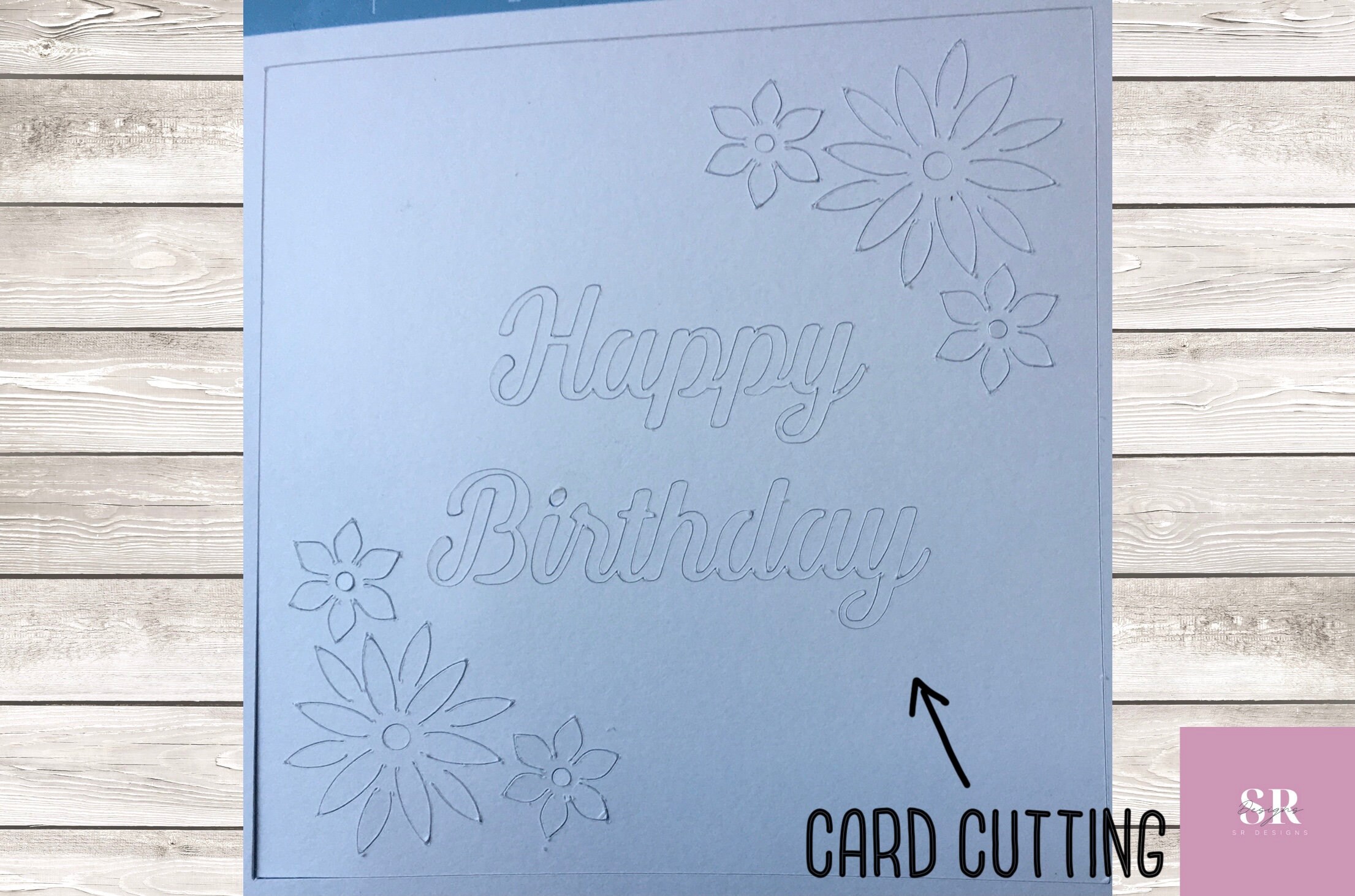 SVG: 3D/ pop Up Flower Birthday Card Digital Download. Happy | Etsy
