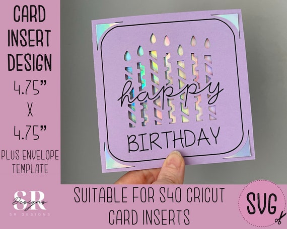 Cricut Insert Cards Create Depth filled Birthday Cards - Temu