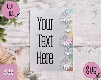 SVG: ‘pop up’/ 3D Floral card blank. Celebracja. Karta svg. Pop up flowers. Kwiaty 3d. Pop up SVG. Karta 3D svg. Pusta karta svg. Karta Cricut