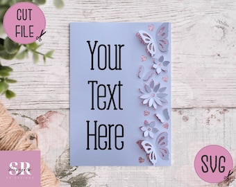 SVG: ‘pop up’/ 3D Floral card blank. Celebracja. Karta svg. Pop up flowers. Kwiaty 3d. Pop up SVG. Karta 3D svg. Pusta karta svg. Karta Cricut