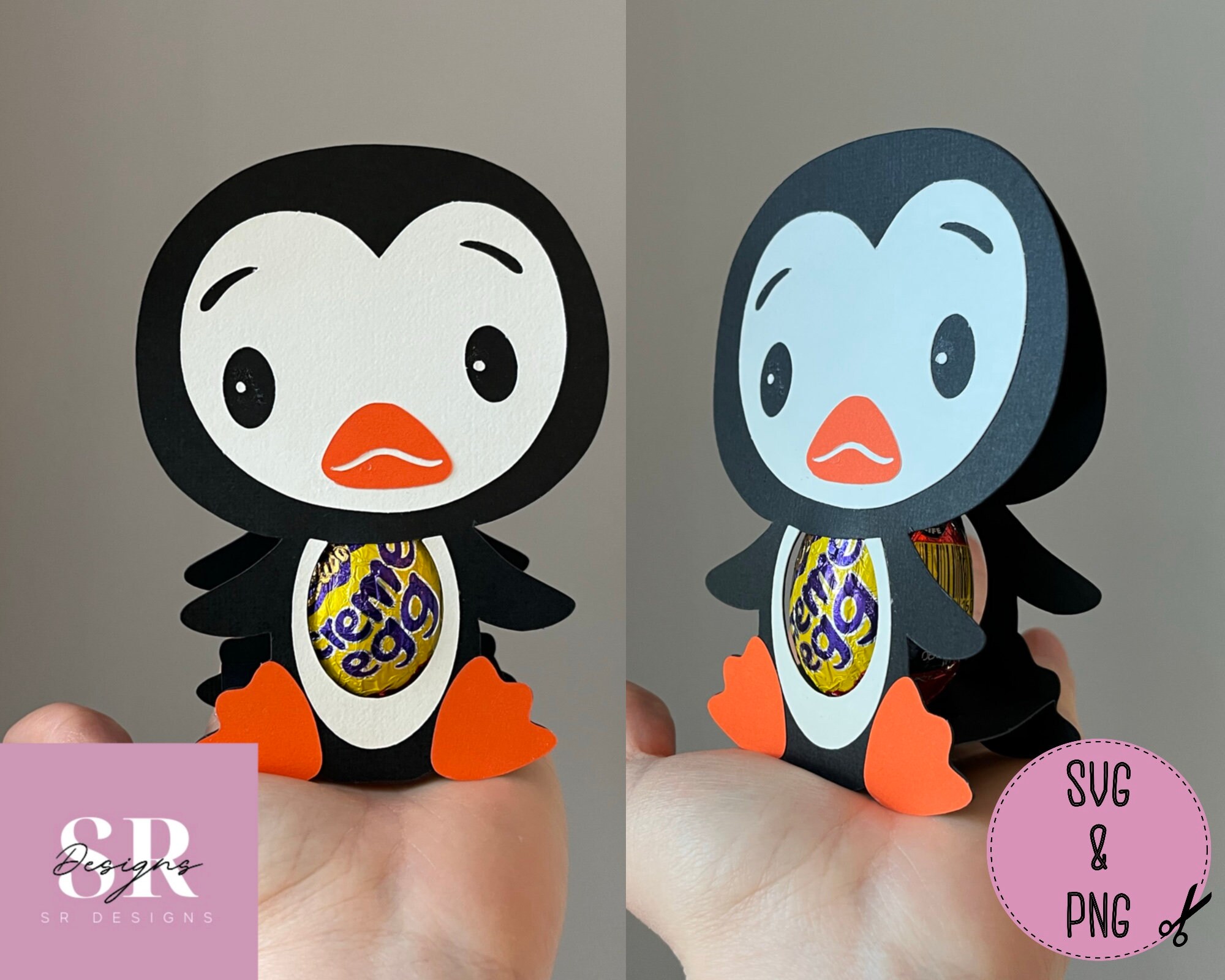 Penguin Egg & Lolly Holder Bundle. Egg Holder Svg. Penguin -  Norway