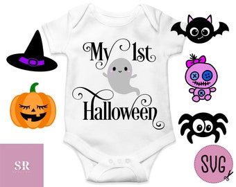 SVG: Mein 1. Halloween. Halloween svg. Mein erstes Halloween svg. Halloween Baby svg. Halloween svg Bündel. Halloween Onesie. Vinyl Schneide.