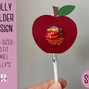 SVG: Apple lolly holder. Lolly holder svg. apple lolly holder. Sucker holder svg. teacher lolly holder svg. Teacher gift idea.