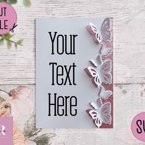 SVG: ‘pop up’/ 3D motyl karta pusta. Karta svg. Pop up kwiaty. Pop up motyl. Pop up SVG. Karta svg 3D. Pusta karta svg. Karta Cricut