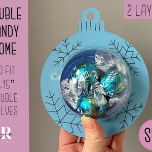 Weihnachten Candy Dome Ornament svg. Schokoladenhalter svg. Weihnachtlicher Bonbon Halter. Konvolut konvolut. Weihnachts konvolut konvolut