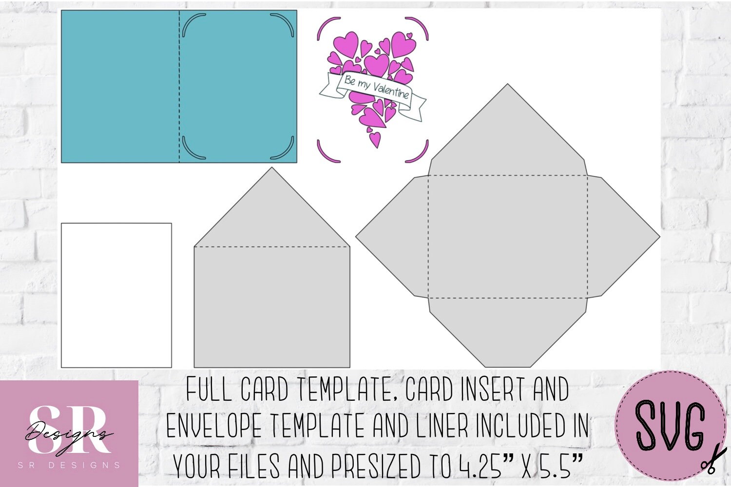 SVG: Valentine’s Day Insert Card. Cricut Joy Friendly. Draw and Cut ...
