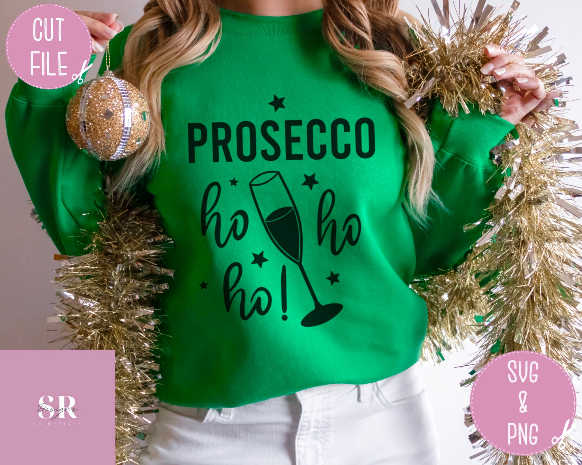 ho ho ho prosecco jumper