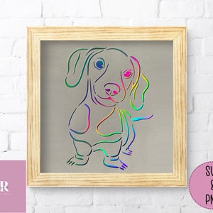 SVG: dachshund. dachshund svg. dachshund cut file. Dog cut file. SVG. PNG.