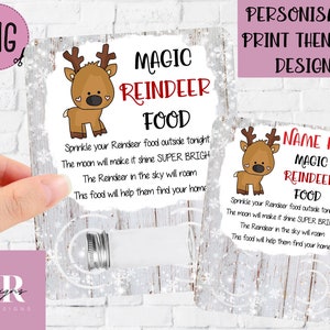 PNG : carte de nourriture pour renne. Support à nourriture pour renne. Carte de renne PNG. Carte de Noël png. Noël imprimable PNG. Imprimez puis découpez le motif