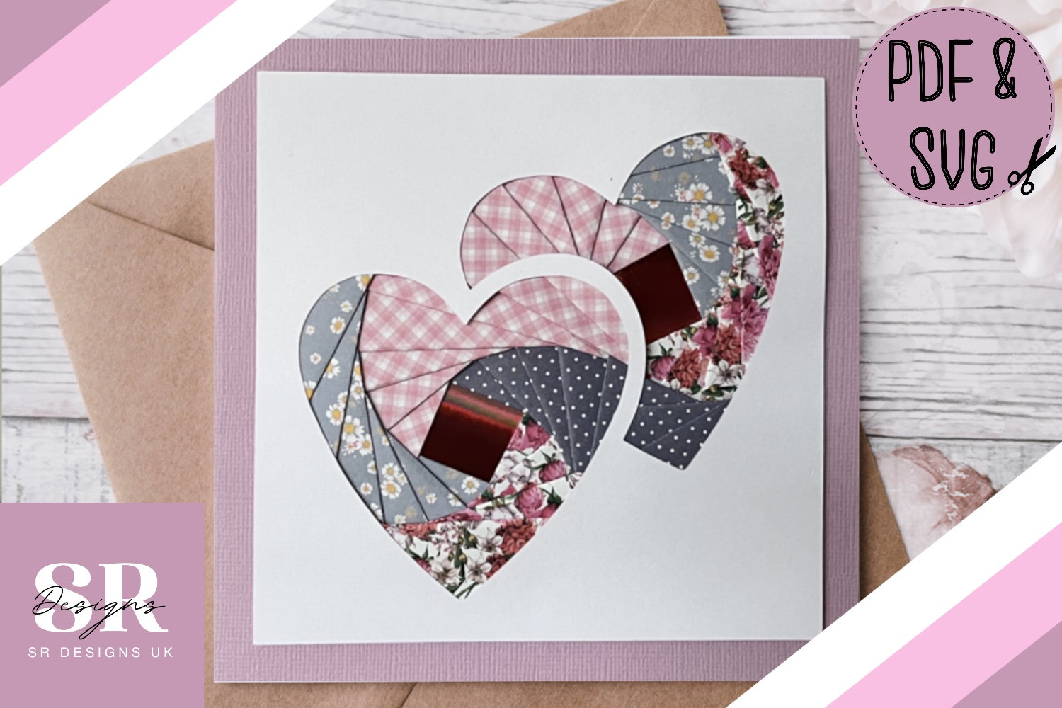 Heart Iris Folding Pattern Template PDF &amp; SVG. Iris Folding - Etsy UK