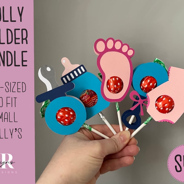 Baby shower lolly holder bundle. Lolly holder svg. Baby lolly holder. sucker holder bundle. Baby shower lolly holder. Baby shower favours