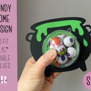 Halloween candy dome Svg. Cauldron candy dome svg. Chocolate holder svg. Halloween candy holder. Candy holder. Halloween candy holder.