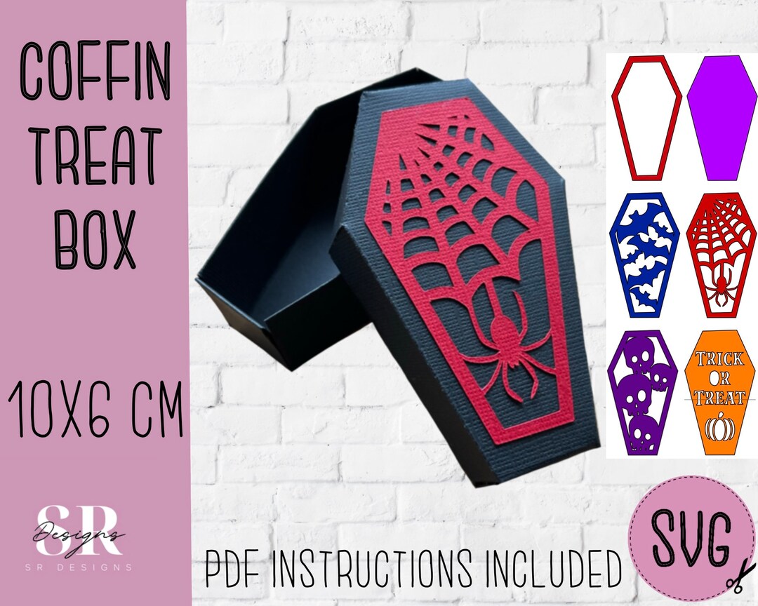 Coffin Treat Box Template. Candy Holder Svg. Halloween Treat Holder Coffin Treat Box Template. Candy Holder Svg. Halloween Treat Holder