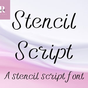 Script de estêncil | fonte estêncil | adequado para cortar cartão