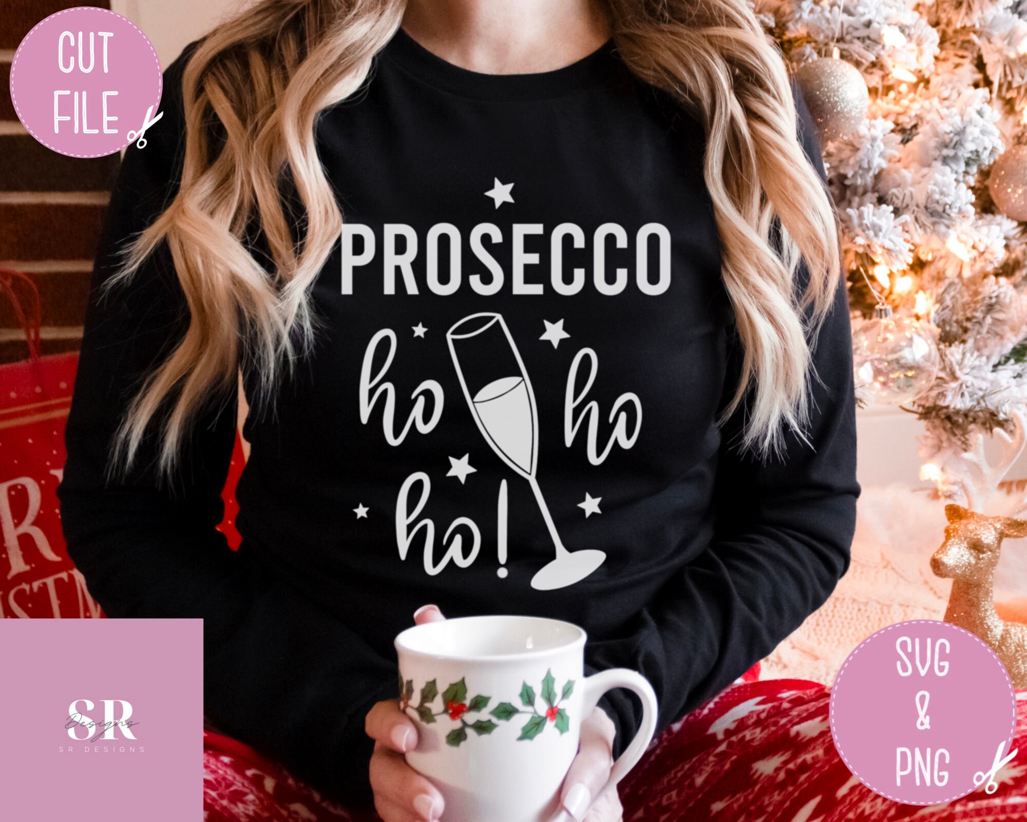 SVG: Prosecco Ho Ho Ho. Christmas Svg. Christmas Jumper Svg. - Etsy