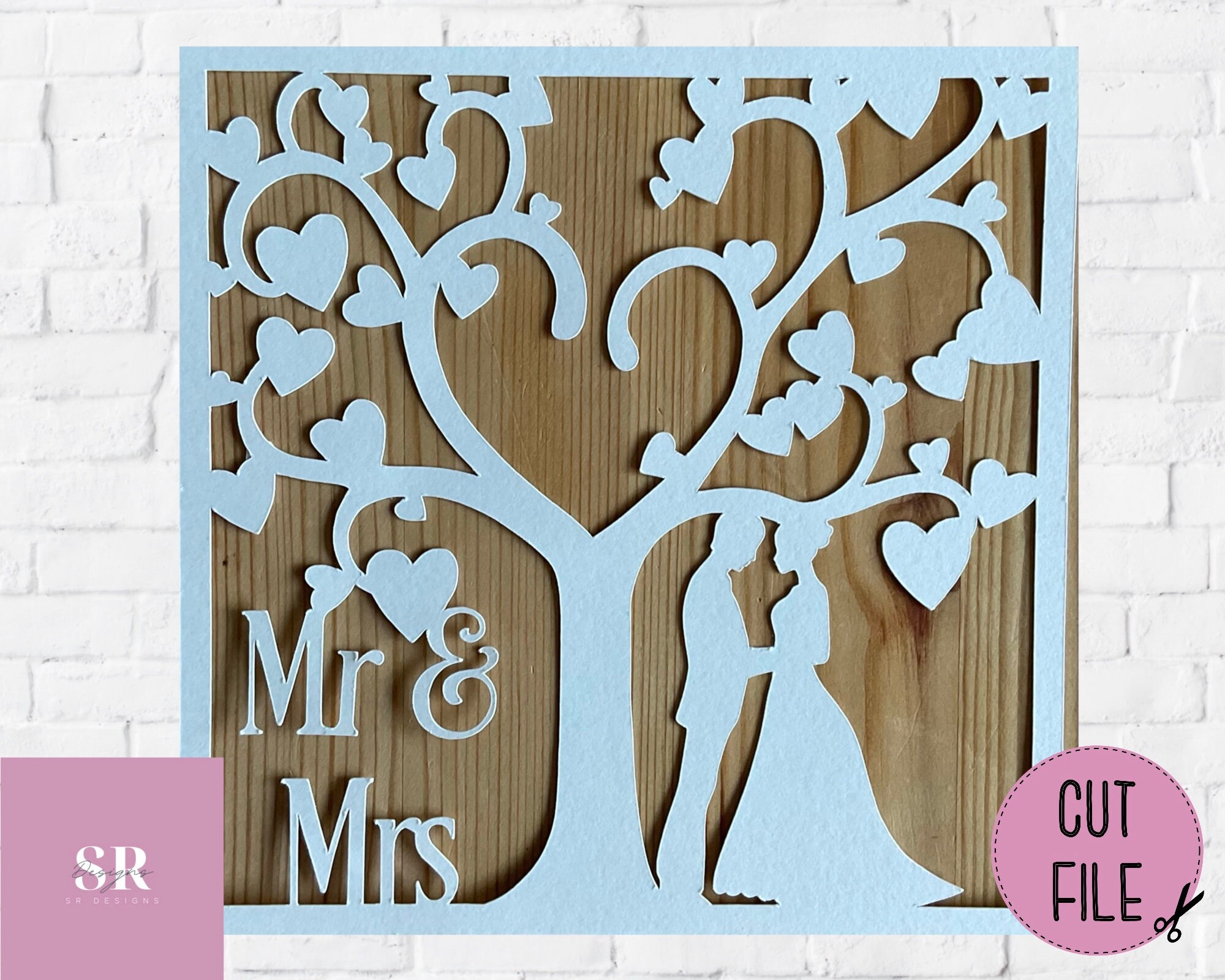 SVG: Mr and Mrs Svg. Wedding Card. Celebration. Wedding Svg. | Etsy
