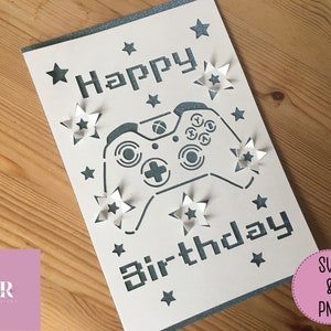 SVG: pop up/ 3D Boy’s Gamer Birthday card. Boys card. Happy birthday. Gamer birthday card svg. Boys birthday card. Boy pop up svg. SVG/PNG.