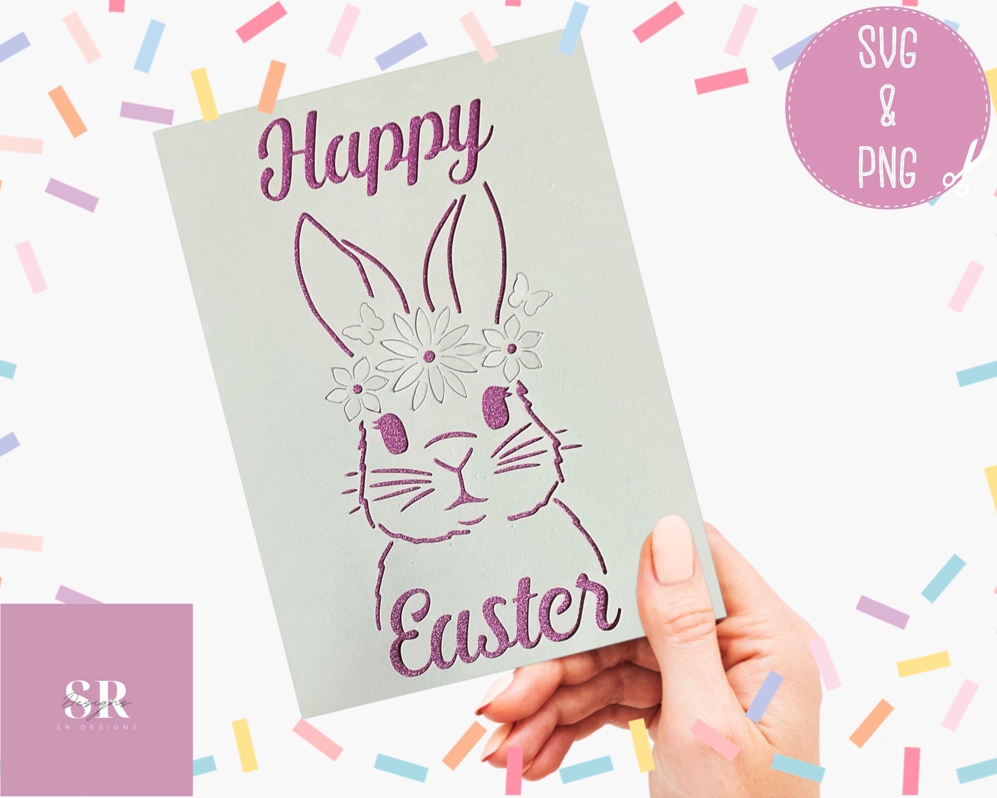 SVG: 3D/ ‘pop Up’ Easter Card. Bunny Card. Happy Easter. Pop up Card ...