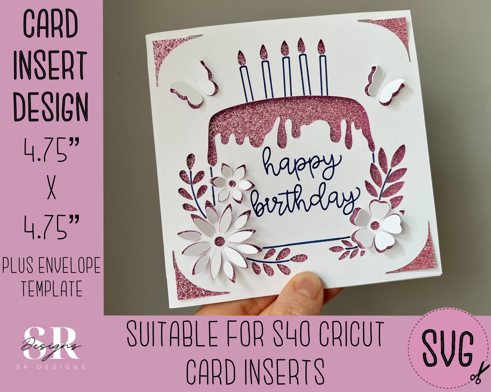 Cricut Insert Cards Create Depth filled Birthday Cards - Temu