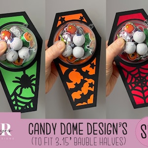 Halloween candy dome Svg. Coffin candy dome svg. Chocolate holder svg. Halloween candy holder. Candy holder. Halloween candy holder.