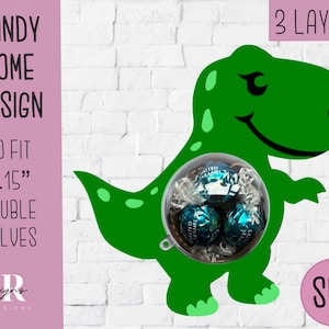 Dinosaur candy dome svg. Chocolate holder svg. Dinosaur candy holder. Dinosaur candy dome. Dinosaur party favour