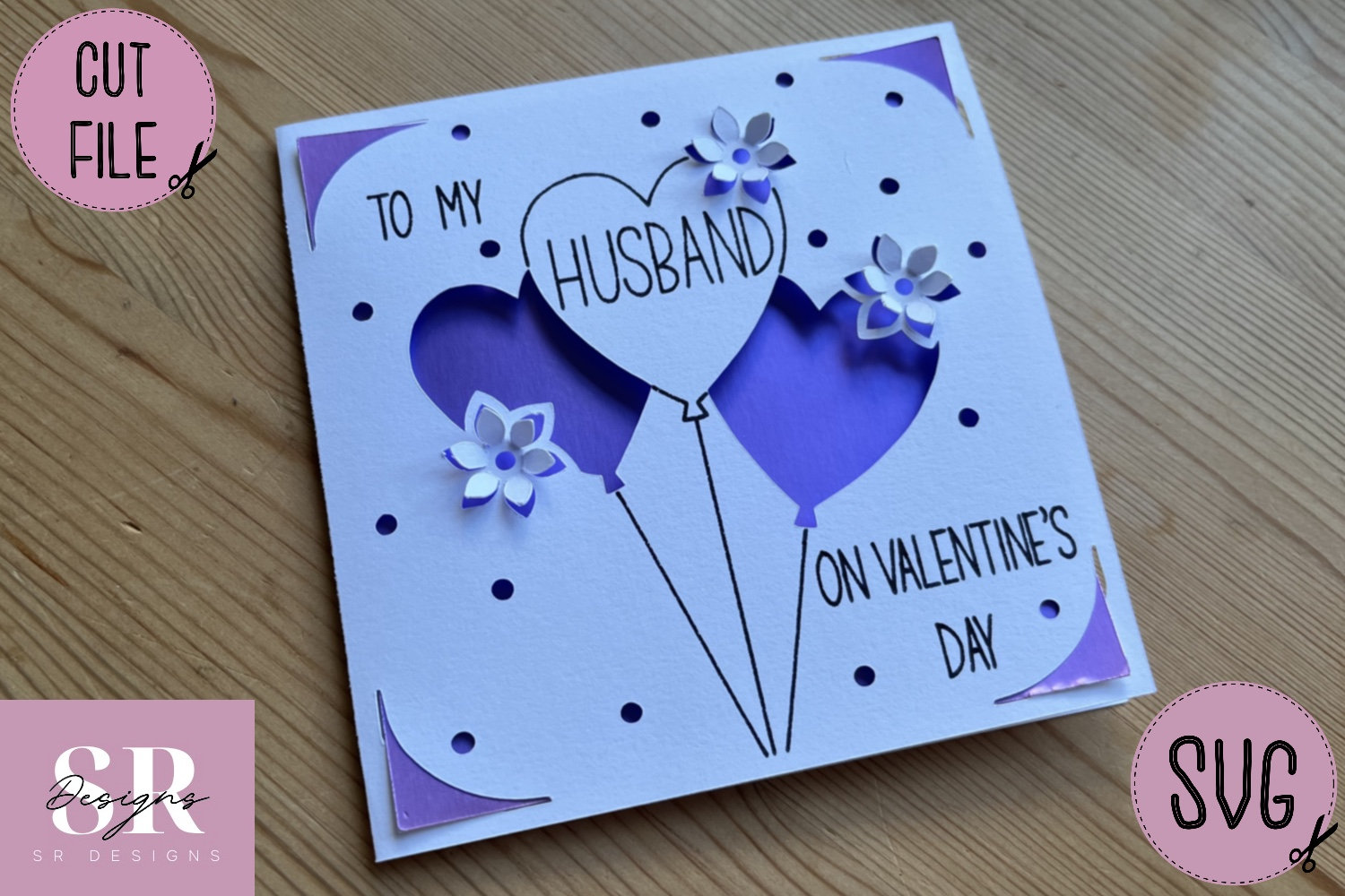 SVG: Husband Valentines Insert Card. Cricut S40 Insert Card. Husband ...