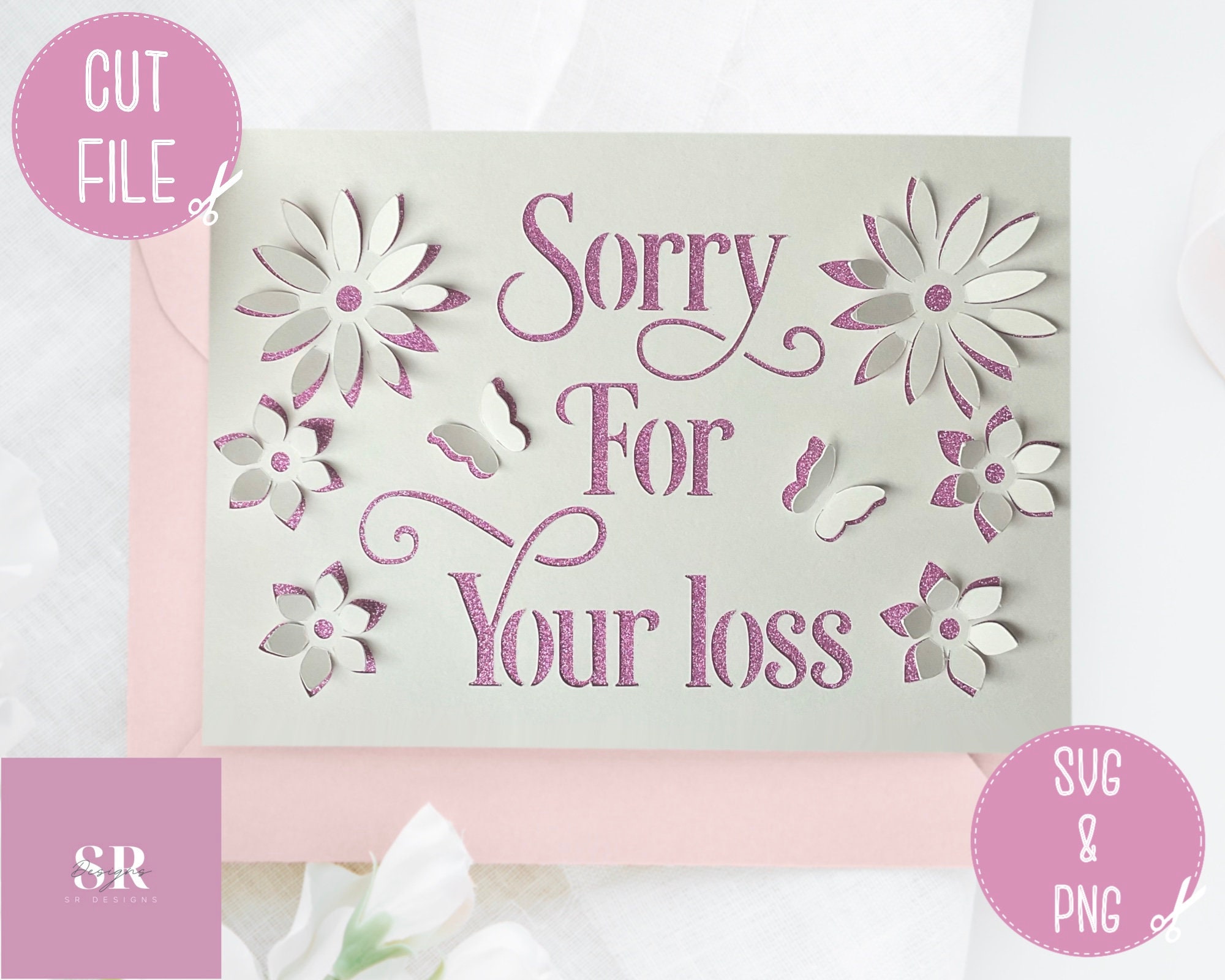 Sorry For Your Loss Card Etsy