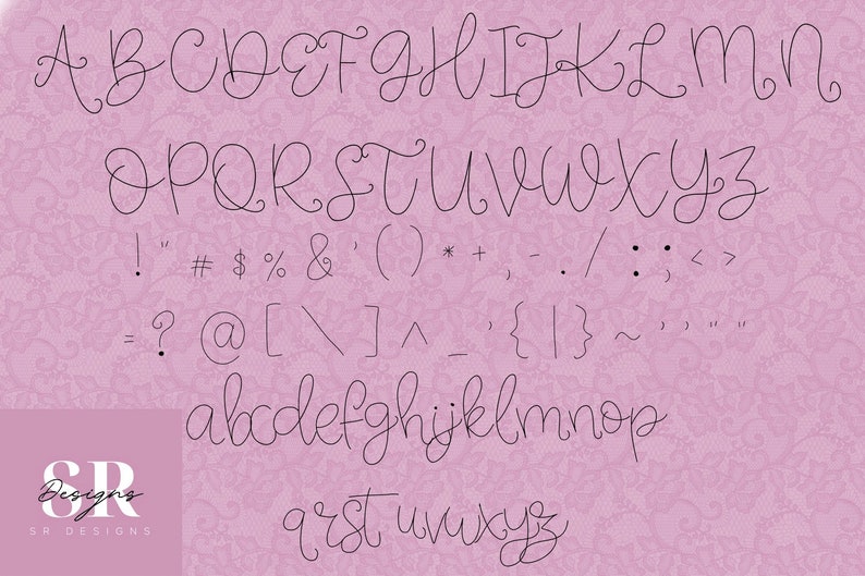 Calligraphy Curls | Single Line Font | Suitable for Drawing or ...