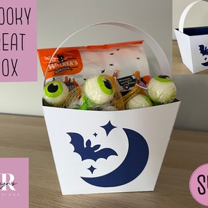 Halloween treat bag template. Candy holder svg. Halloween bag svg. Halloween treat holder. Halloween sweet box svg. Candy bag svg.