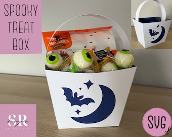 Halloween treat bag template. Candy holder svg. Halloween bag svg. Halloween treat holder. Halloween sweet box svg. Candy bag svg.