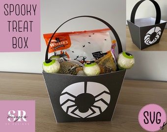 Halloween treat bag template. Candy holder svg. Halloween bag svg. Halloween treat holder. Halloween sweet box svg. Candy bag svg.