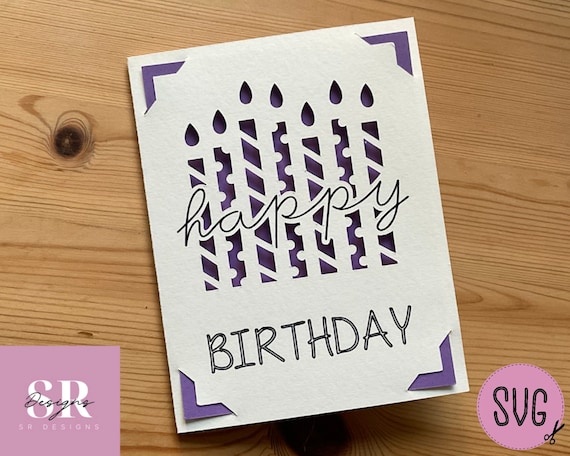 Last-Minute Birthday Card With Cricut Joy - Organized-ish